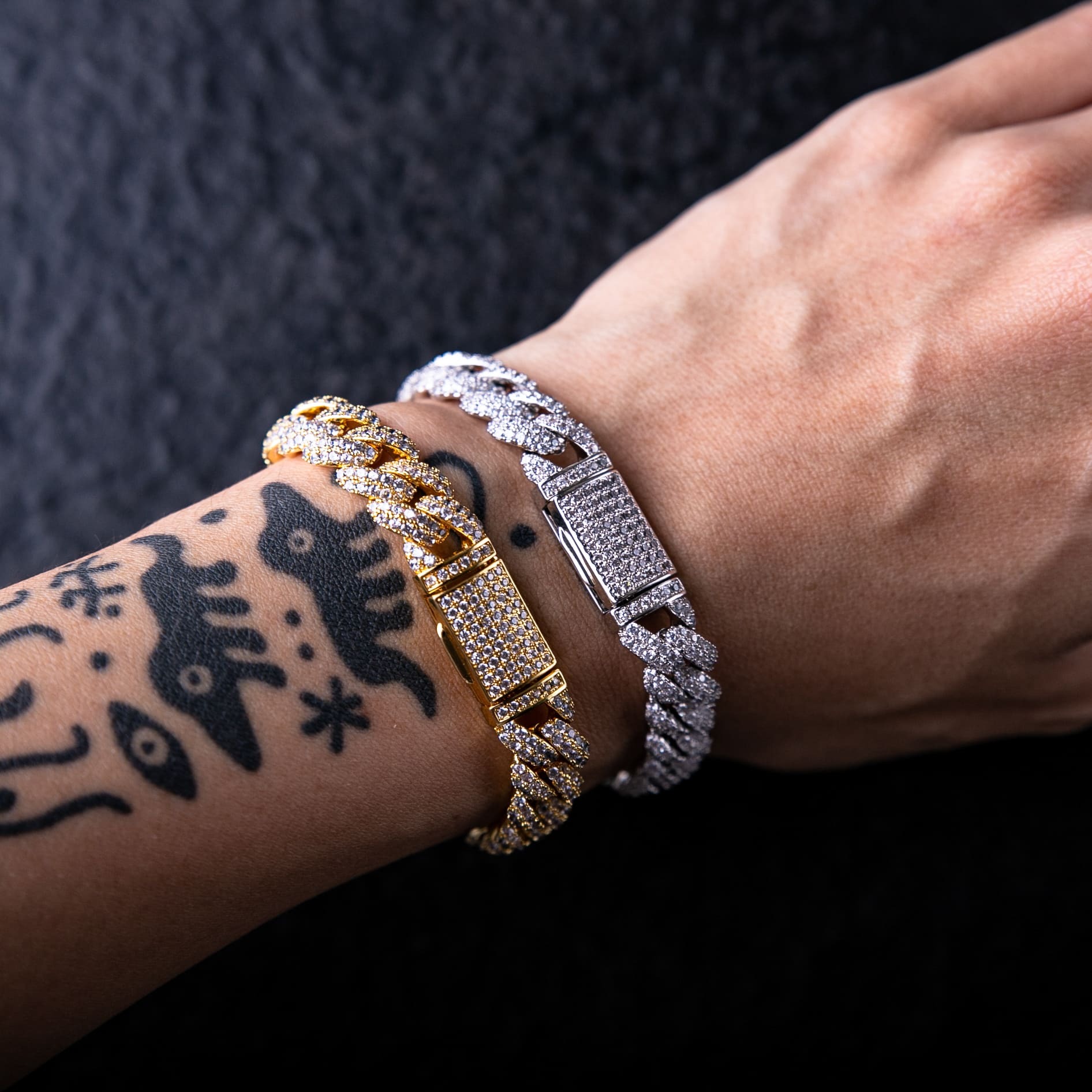 10mm滿鑲邁阿密古巴手鍊