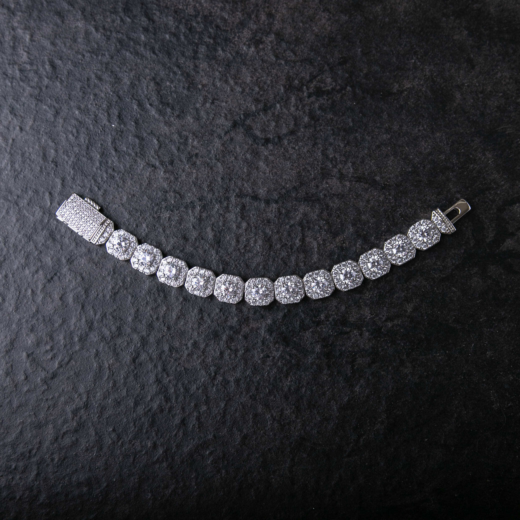 12mm滿鑲冰糖梅花手鍊