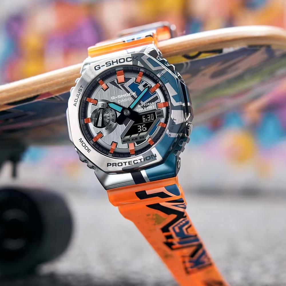 カシオCASIO G-SHOCK Newデジタル アナログコンビ メタルカバード