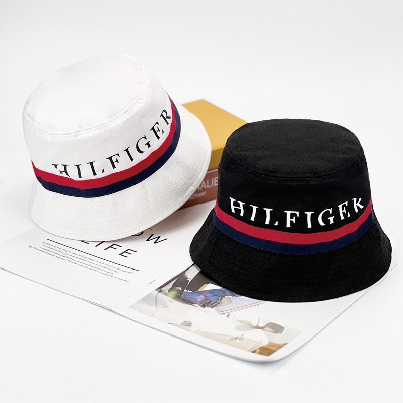 Tommy Hilfiger 經典橫條字母 漁夫帽
