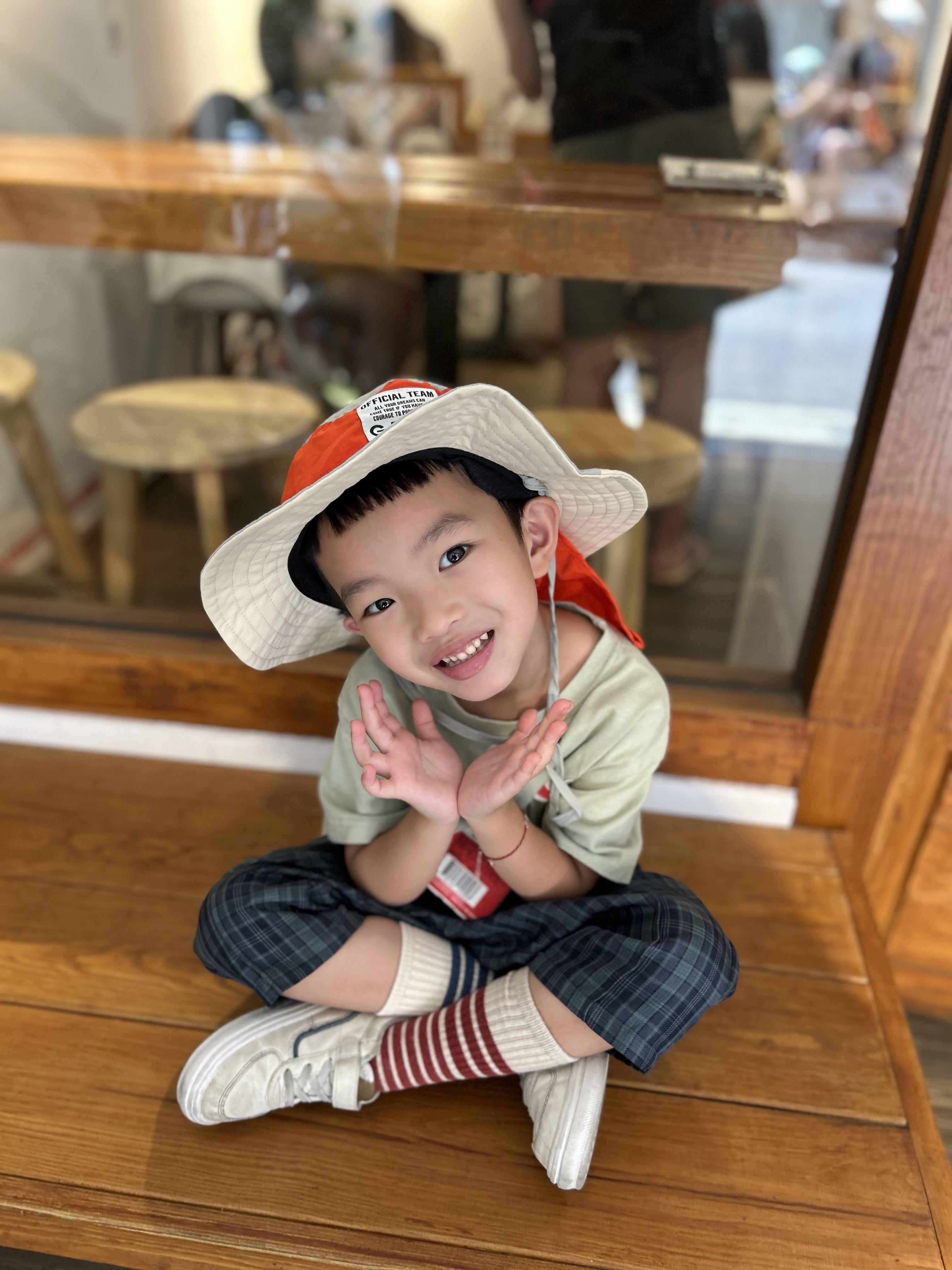 日本NEEDLE WORKS 男女孩 抗紫外線 防曬狩獵帽 (綠色，54) 1123350