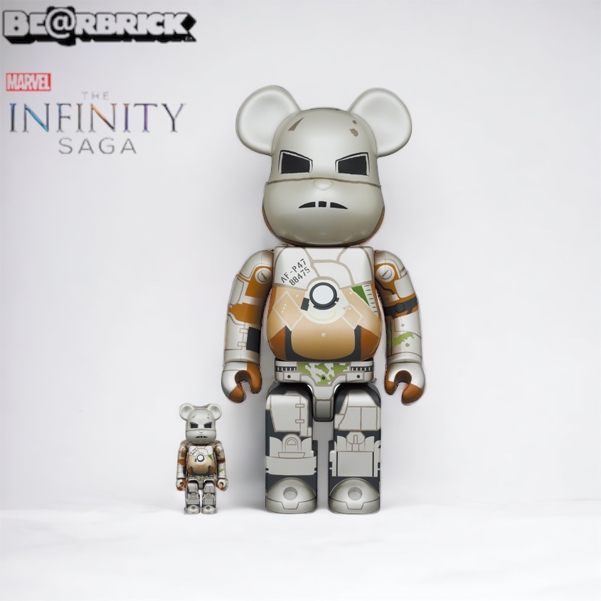 🥇現貨🥇Bearbrick 400% 100% IRON MAN MARK Ⅰ