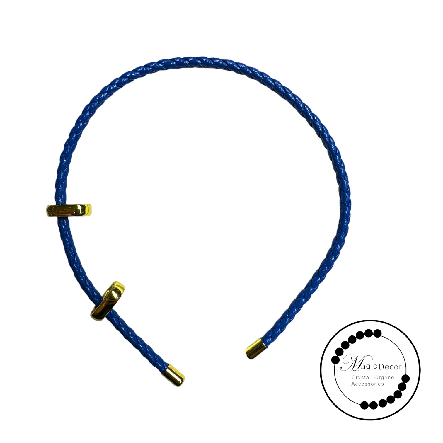 260131 - C63 寶藍色金扣人造皮繩