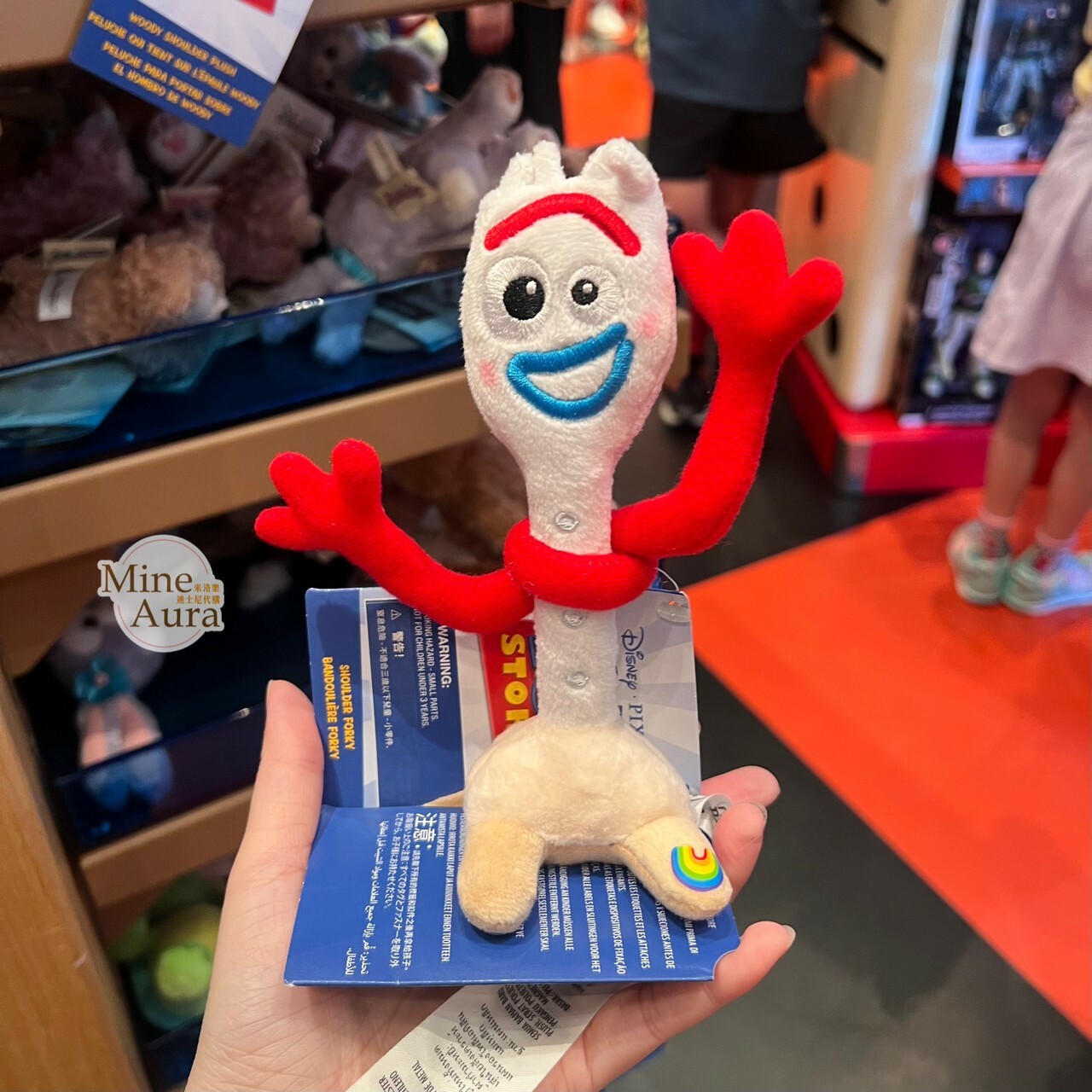 叉奇 Forky 磁鐵 坐肩 絨毛 娃娃 公仔 玩具總動員 Toy Story -香港迪士尼樂園
