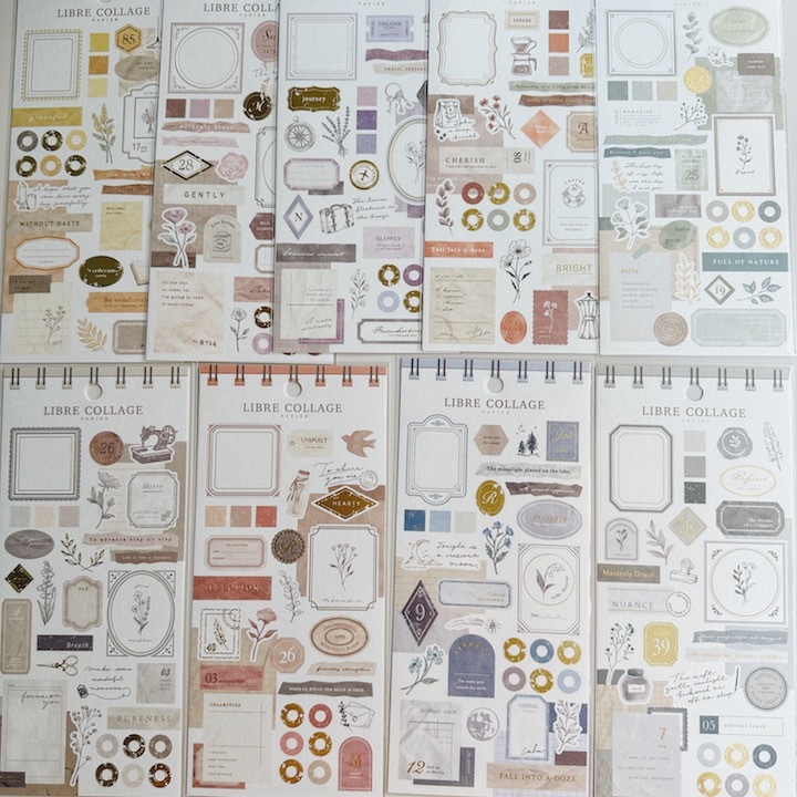 可書寫 自由拼貼素材系列貼紙｜日本Mind Wave