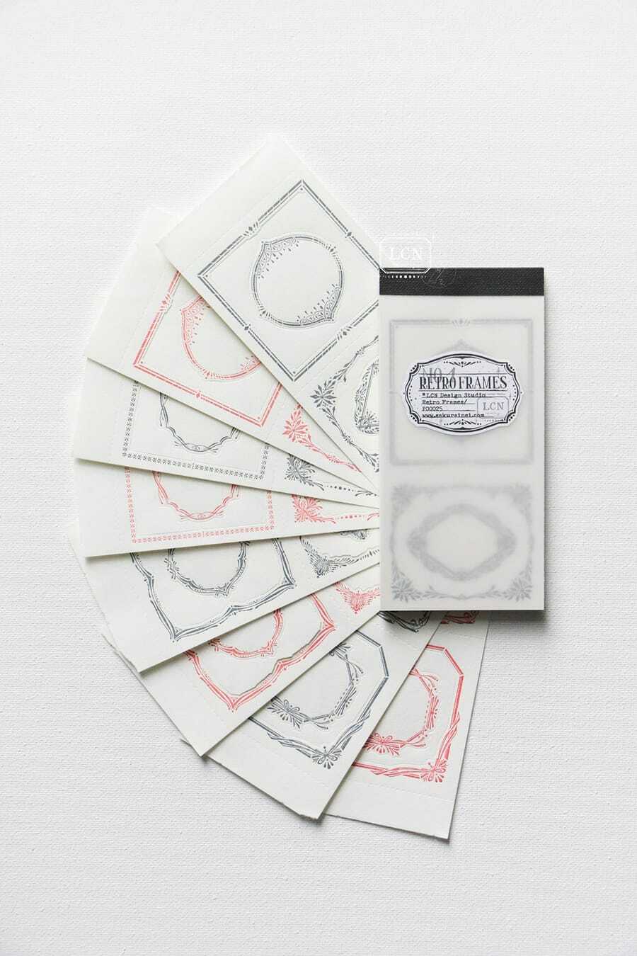 古典邊框活版印刷便簽本 No.1｜吉LCN