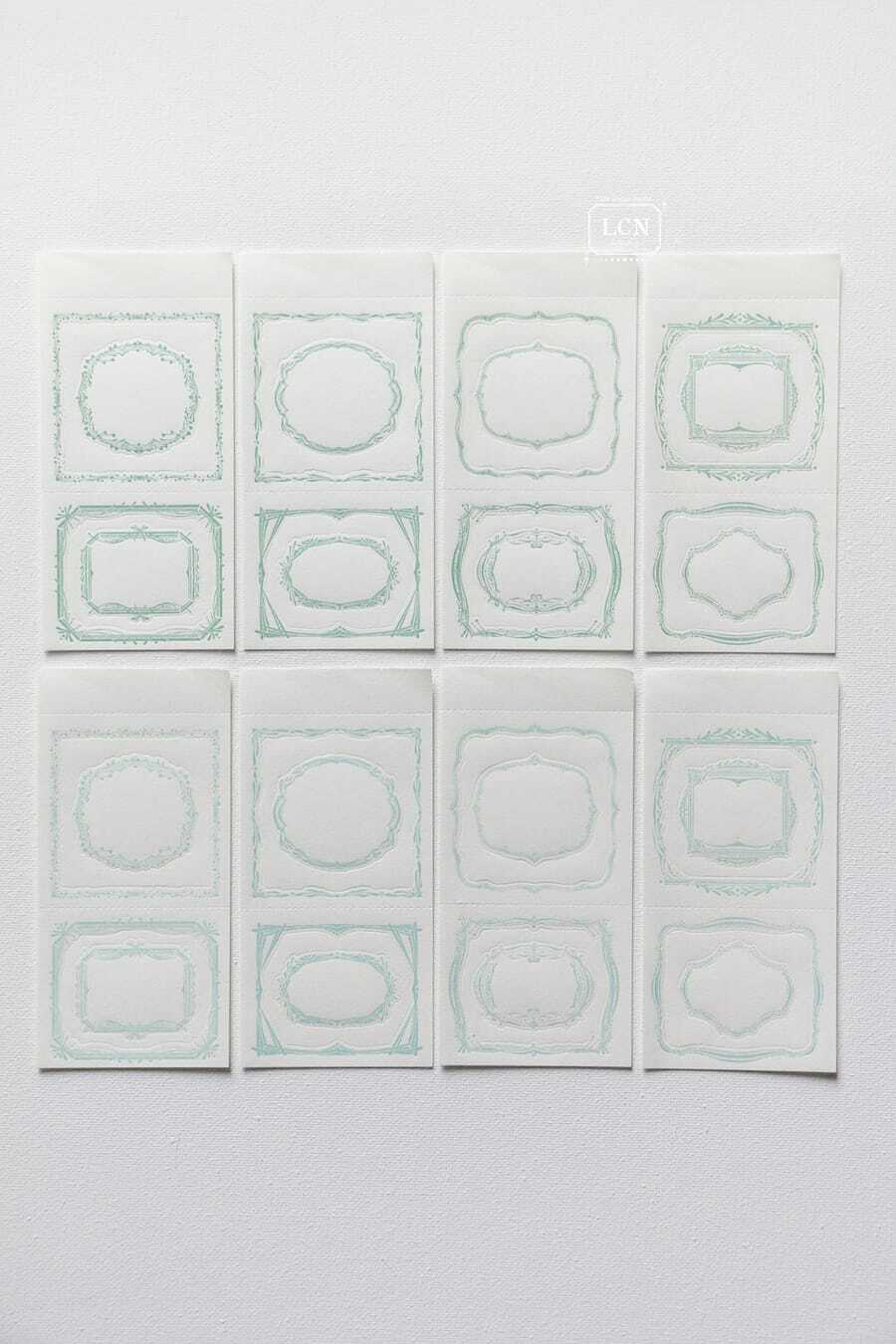 古典邊框活版印刷便簽本 No.2｜吉LCN