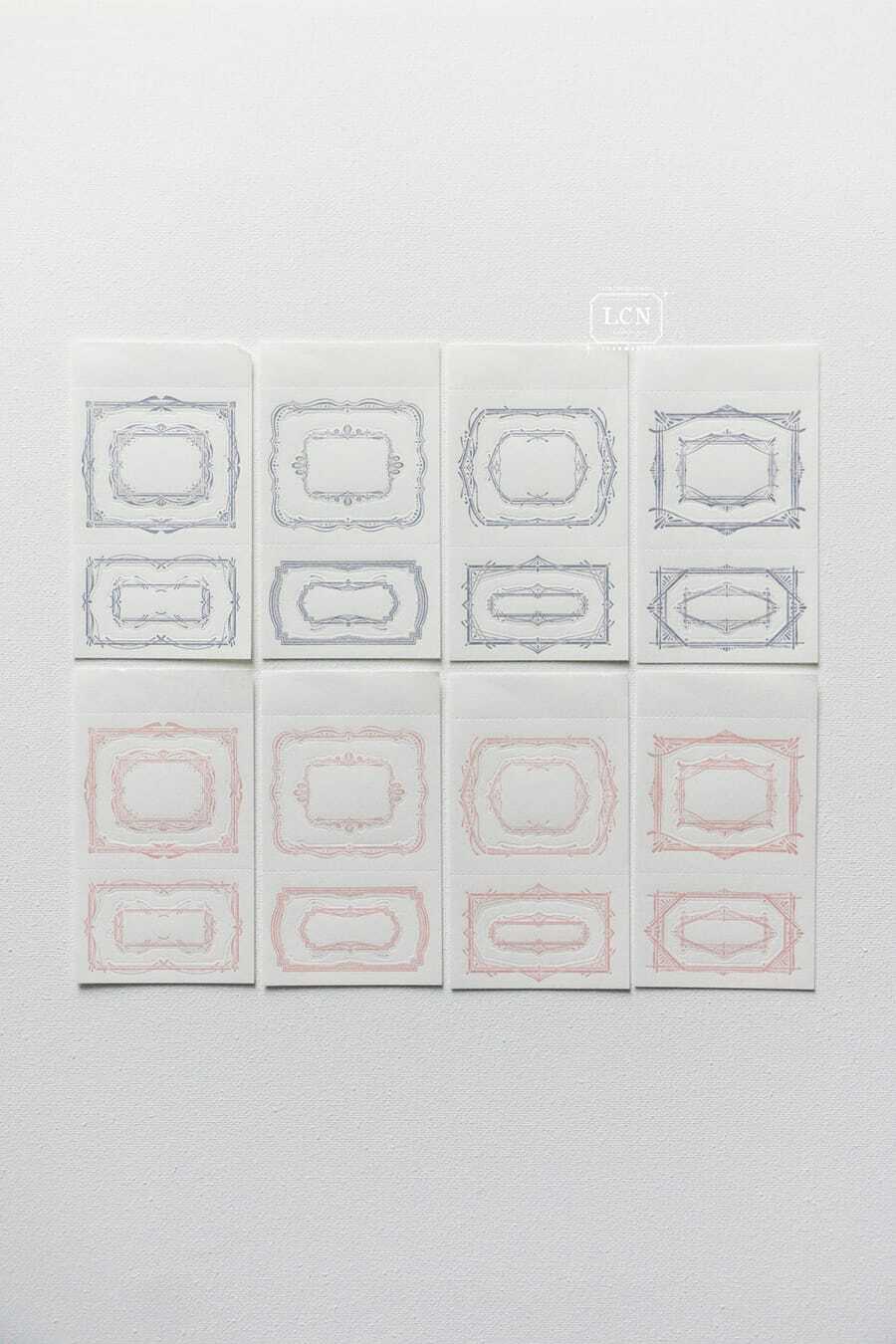 古典邊框活版印刷便簽本 No.3｜吉LCN