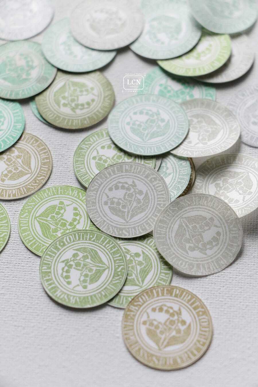 花語 4入 木頭印章組｜吉LCN