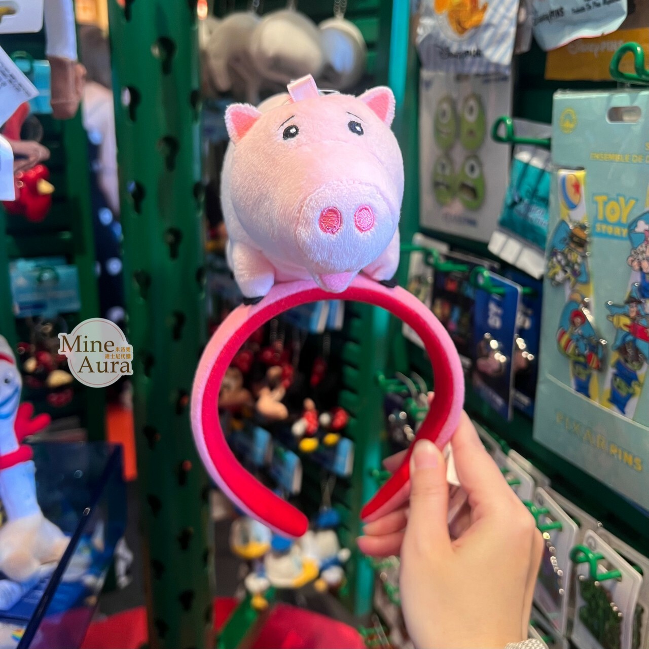 火腿豬 Ham 立體絨毛站姿 造型 髮圈 髮箍 玩具總動員 Toy Story -香港迪士尼樂園