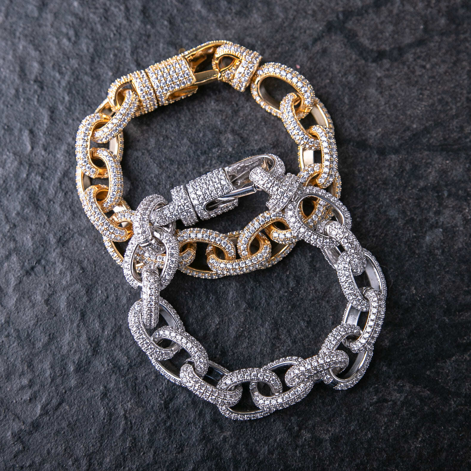 15mm滿鑲O字手鍊