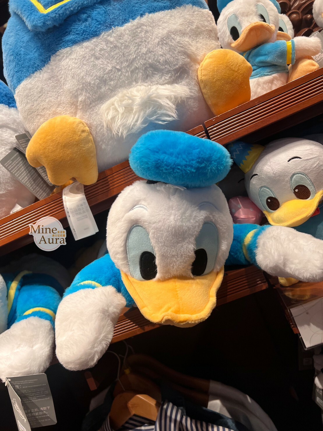 唐老鴨 Donald 趴趴 趴姿 絨毛 造型 面紙盒 娃娃 玩偶 -香港迪士尼樂園