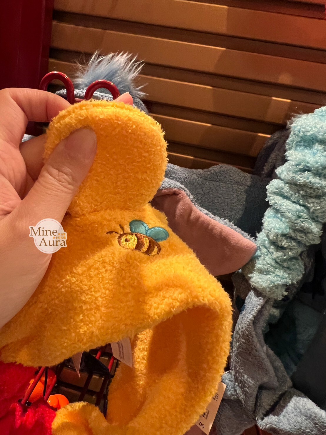 (現貨) 小熊維尼 Winnie the Pooh 絨毛 立體耳朵造型 髮帶 洗臉髮帶 -香港迪士尼樂園