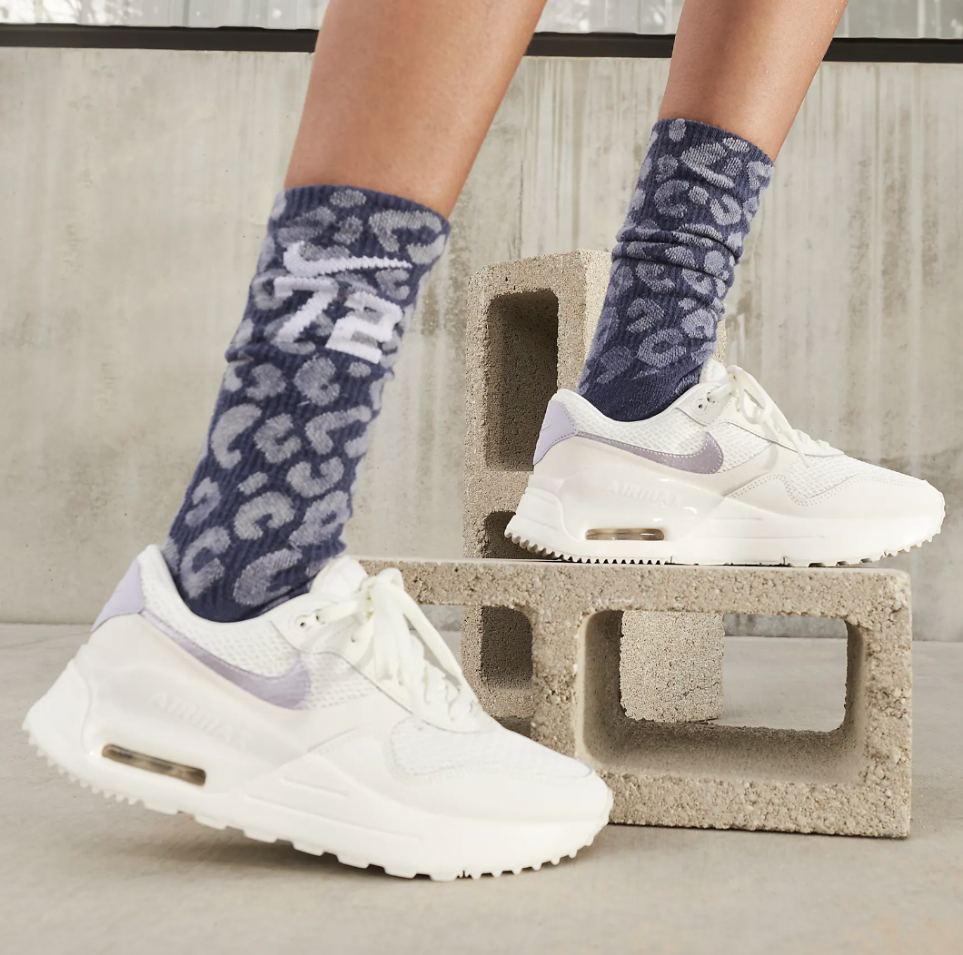 NIKE AIR MAX SYSTSM 米白薰衣草