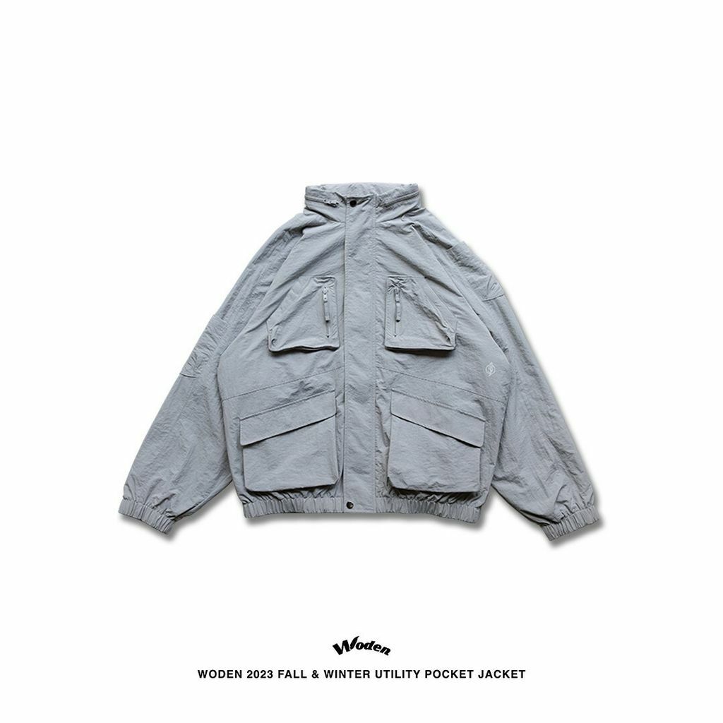 WODEN 2023 Fall & Winter Utility Pocket Jacket 灰
