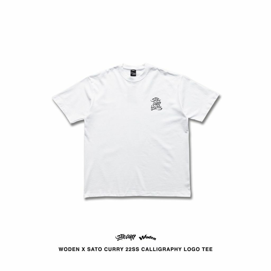 WODEN X Sato Curry 2022 Spring & Summer Calligraphy LOGO Tee