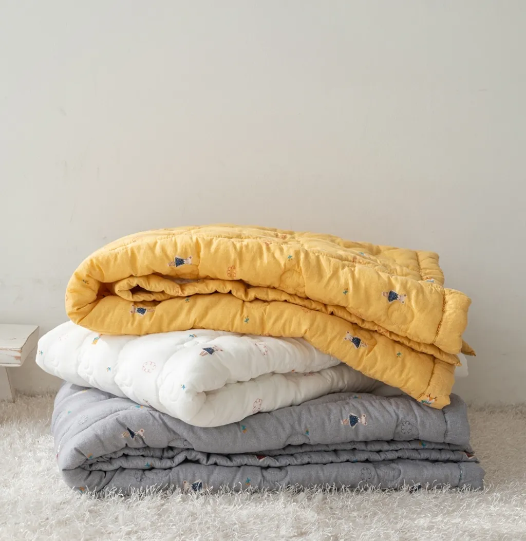 韓國日用品_幼兒園夏季60支薄紗棉被