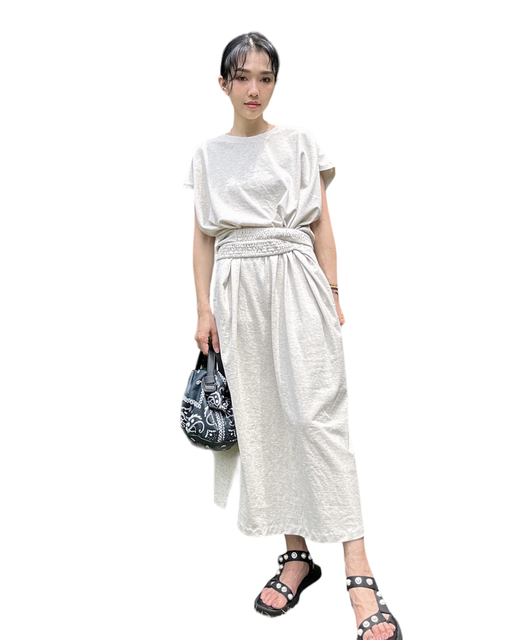 橡筋腰帶棉質連身裙（現貨款式）