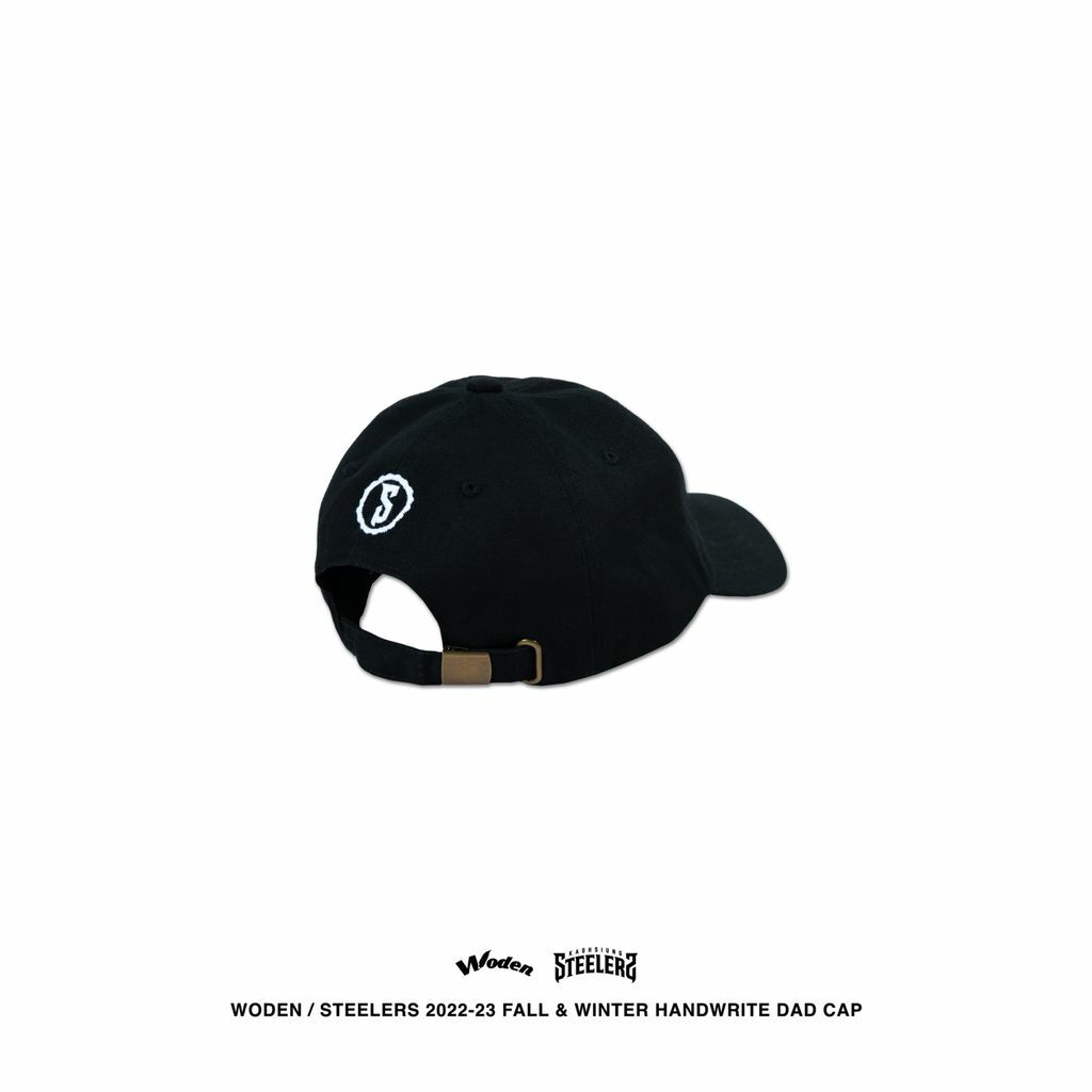 WODEN X STEELERS Handwrite Dad Cap 黑色款