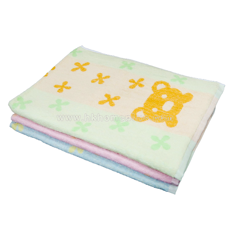 2條裝 十字熊仔浴巾 4520805