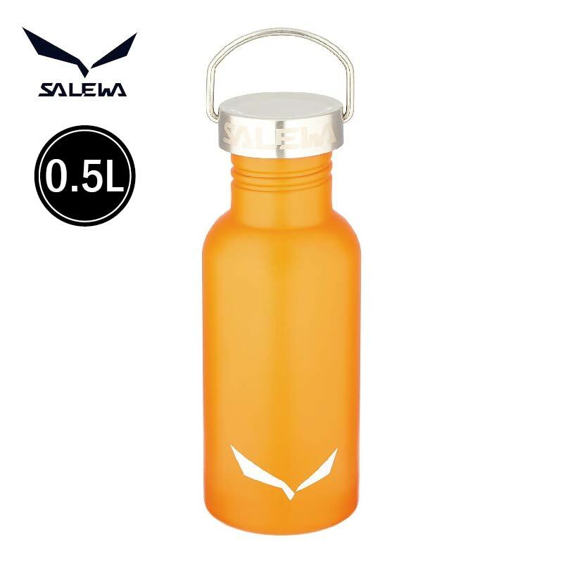 SALEWA Aurino不鏽鋼水瓶 黑0.5L 休閒/登山/抗摔/喝水 52SLW0513