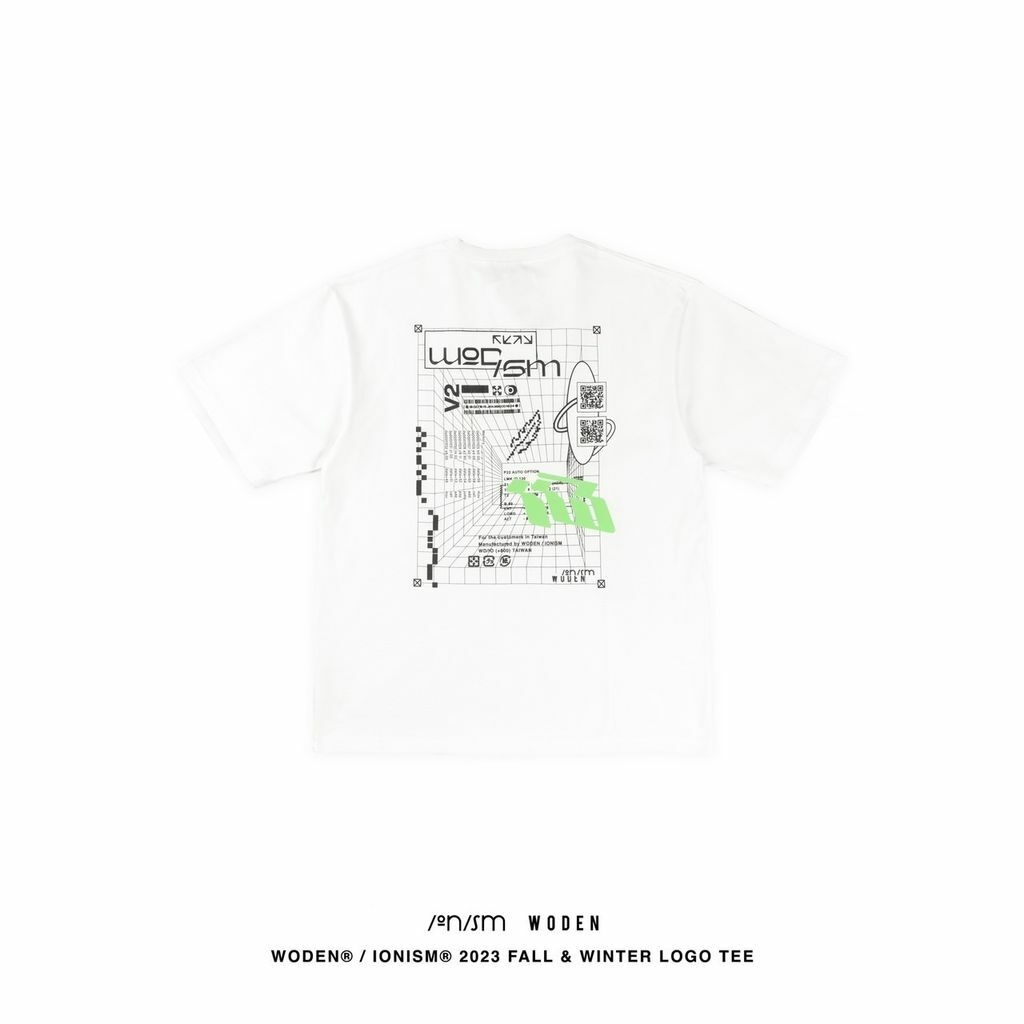 WODEN® / IONISM® 2023 Fall & Winter LOGO Tee 白
