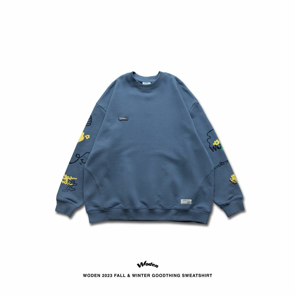 WODEN 2023 Fall & Winter Goodthing Sweatshirt 藍