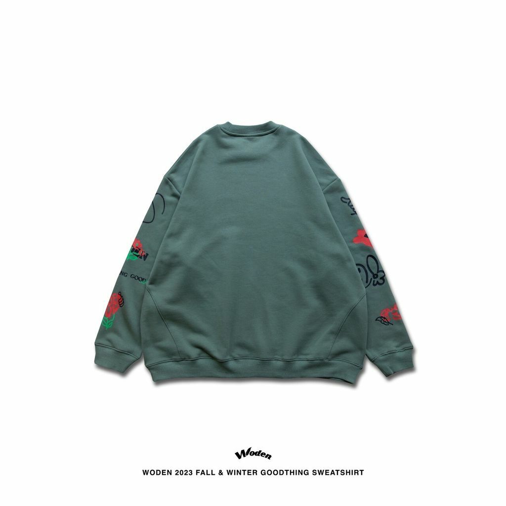 WODEN 2023 Fall & Winter Goodthing Sweatshirt 綠