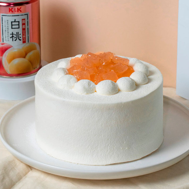 北海道生乳-白桃布丁蛋糕