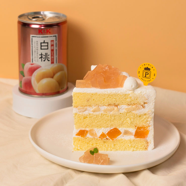 北海道生乳-白桃布丁蛋糕