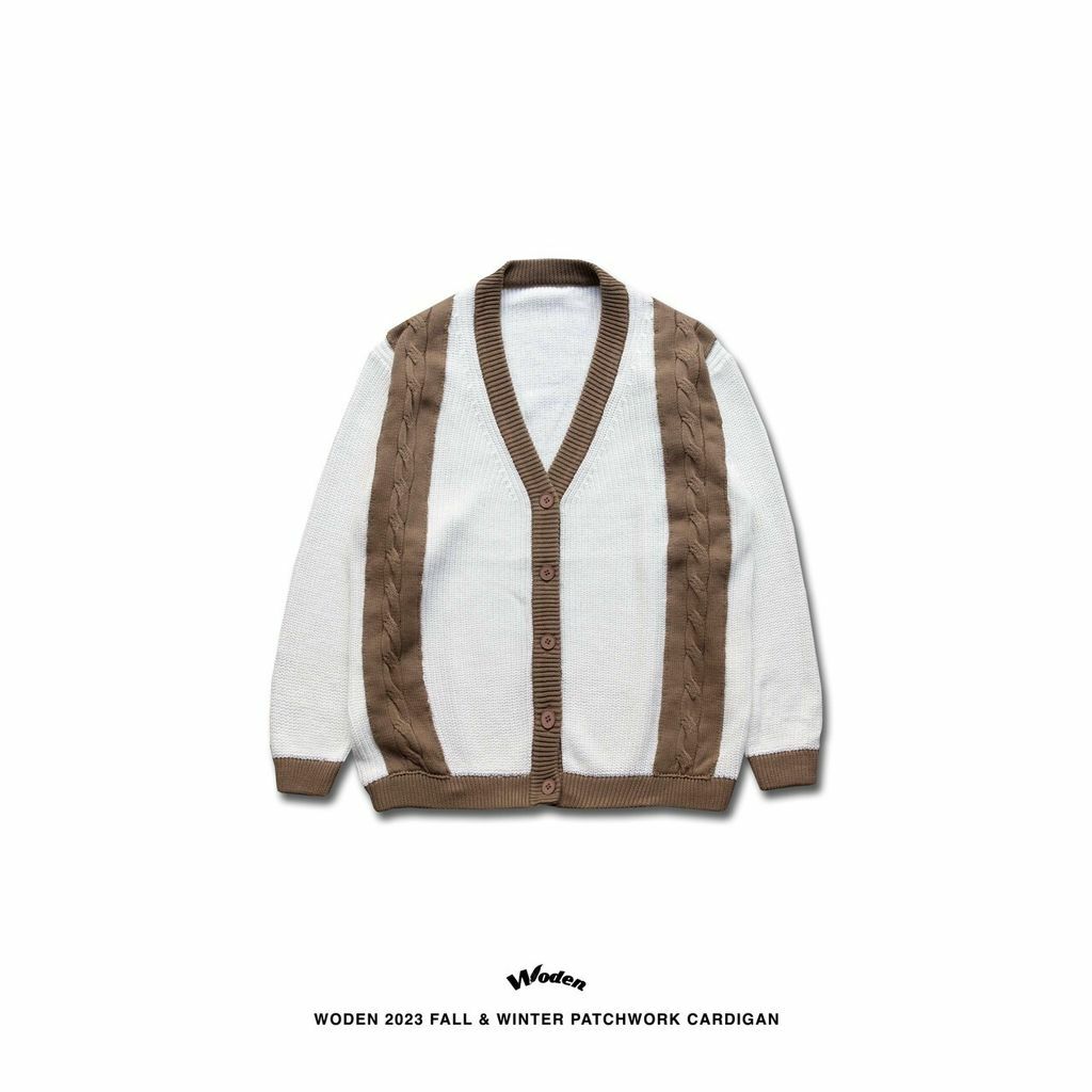 WODEN 2023 Fall & Winter Patchwork Cardigan