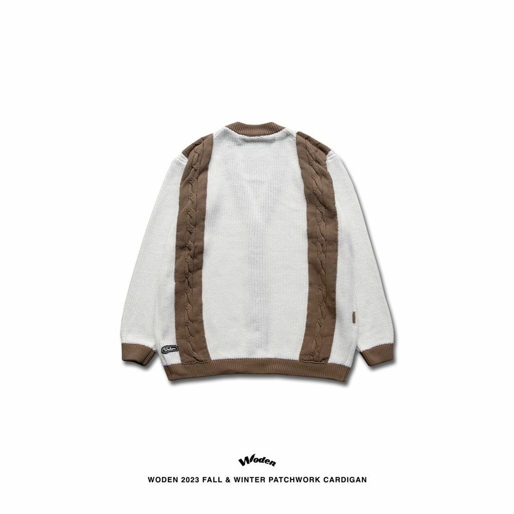WODEN 2023 Fall & Winter Patchwork Cardigan