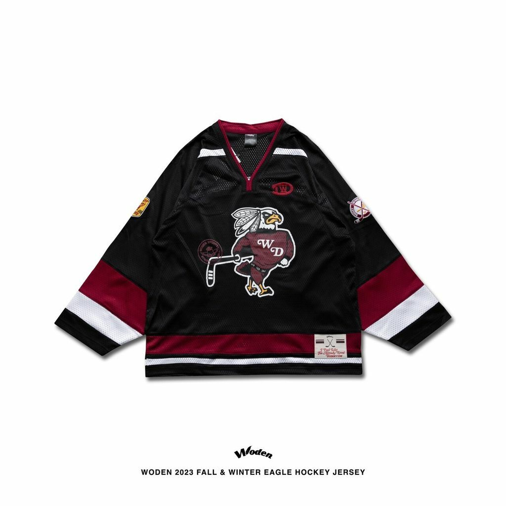 WODEN 2023 Fall & Winter Eagle Hockey Jersey