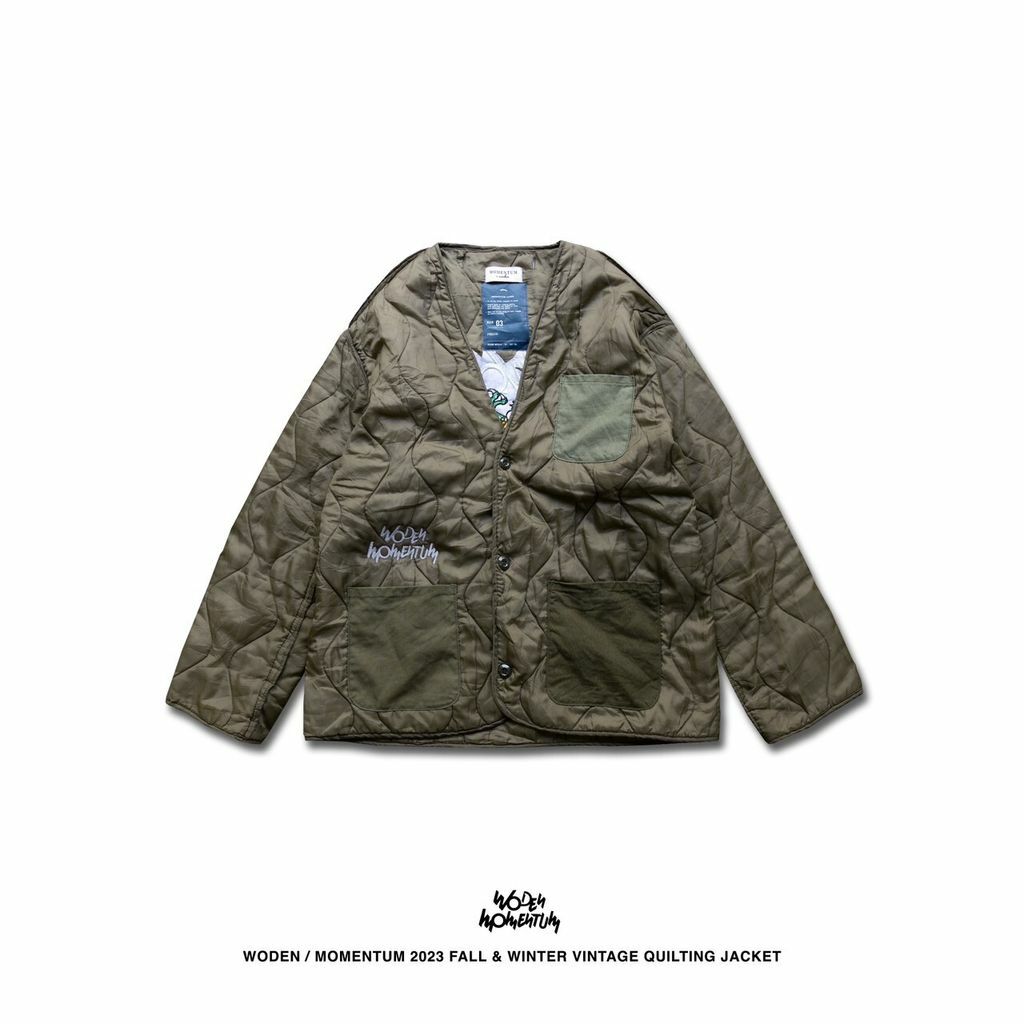 WODEN x MOMENTUM FW 22/23 Vintage Quilted Jacket
