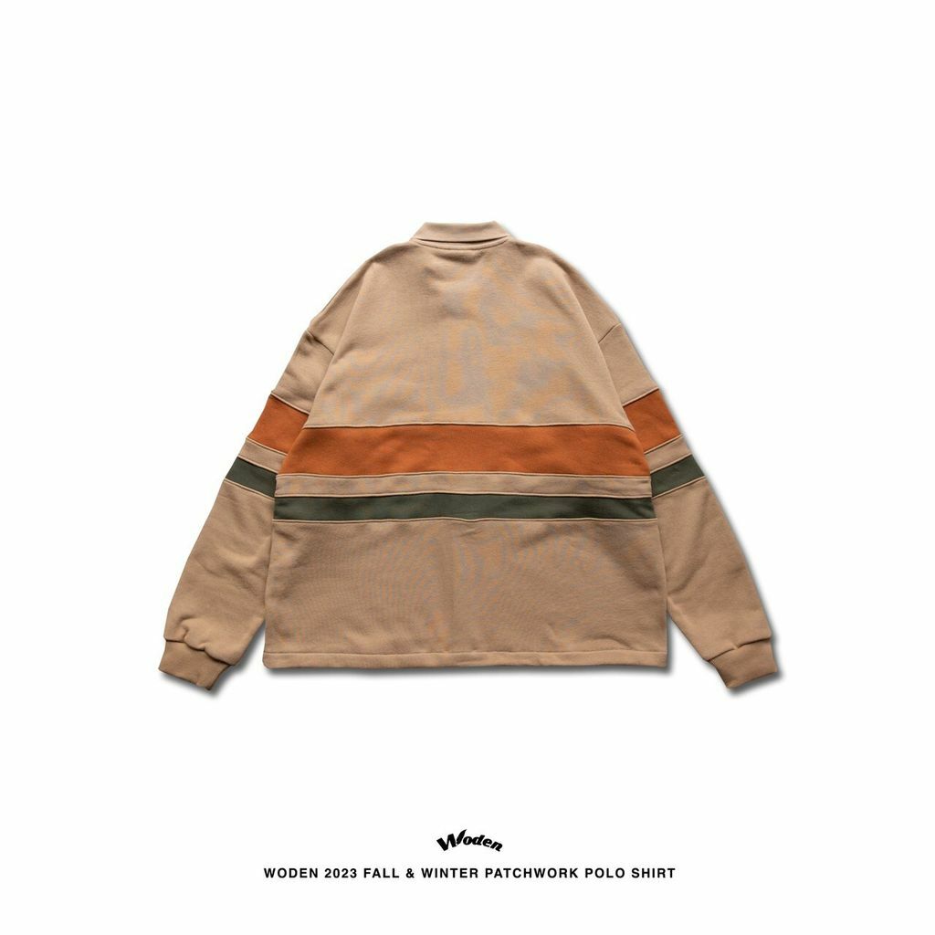 WODEN 2023 Fall & Winter Patchwork Polo Shirt
