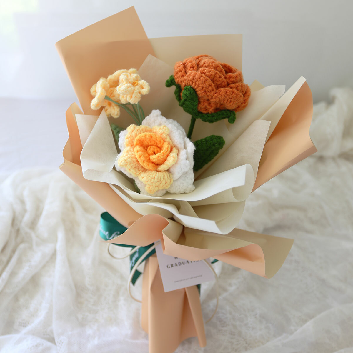 G82｜針織提袋花束