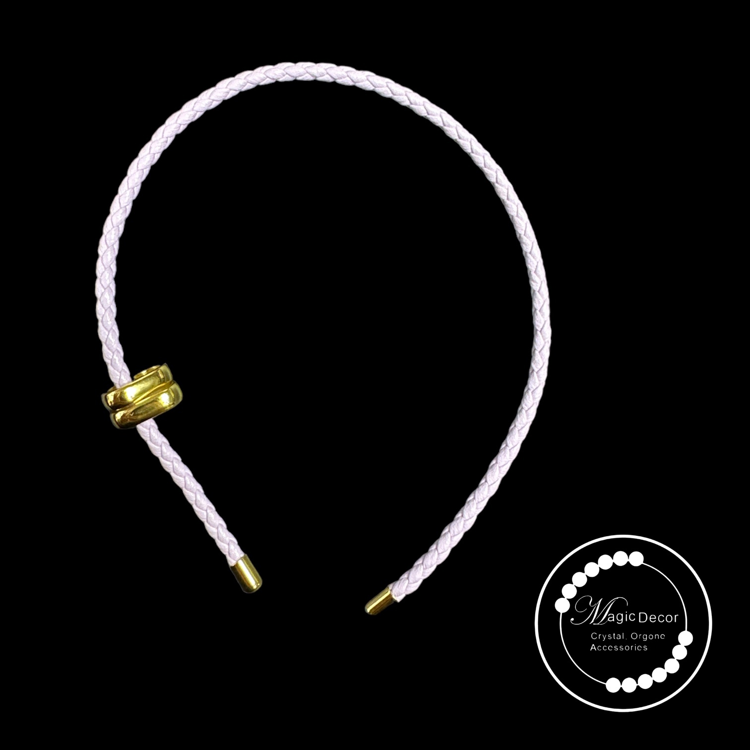 260131 - C62 粉紫色金扣人造皮繩