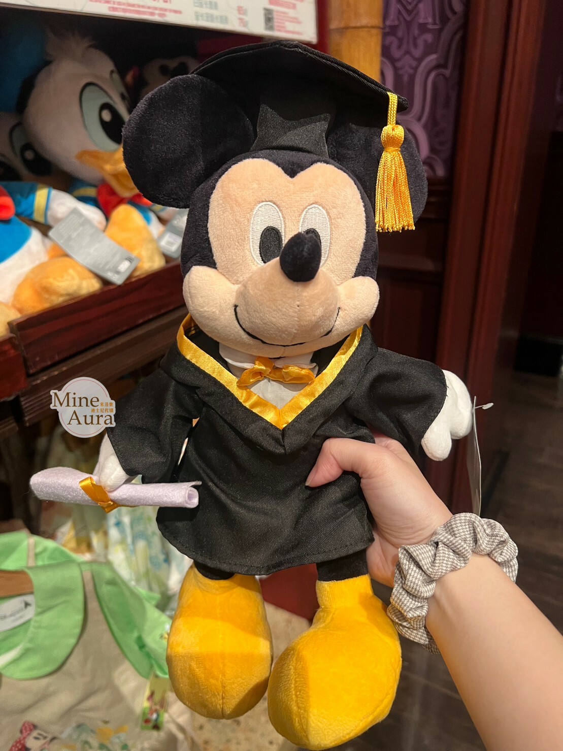 米奇 Mickey 學士服造型 娃娃 玩偶 -香港迪士尼樂園