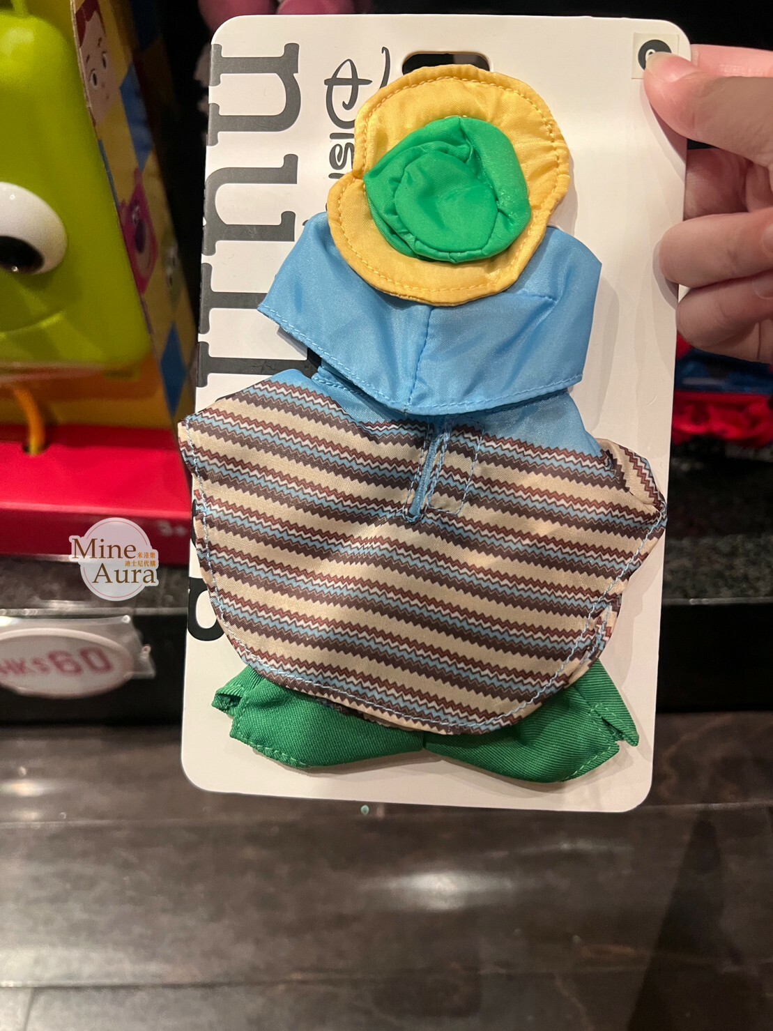 (特價現貨) nuiMOs 橫條圖騰圖案 斗篷造型 綠褲 造型服裝 (無娃娃) -香港迪士尼樂園