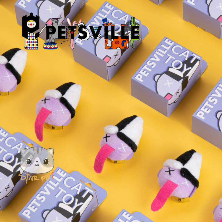 Petsville Legend Series - Black and White Brother Cat Toy