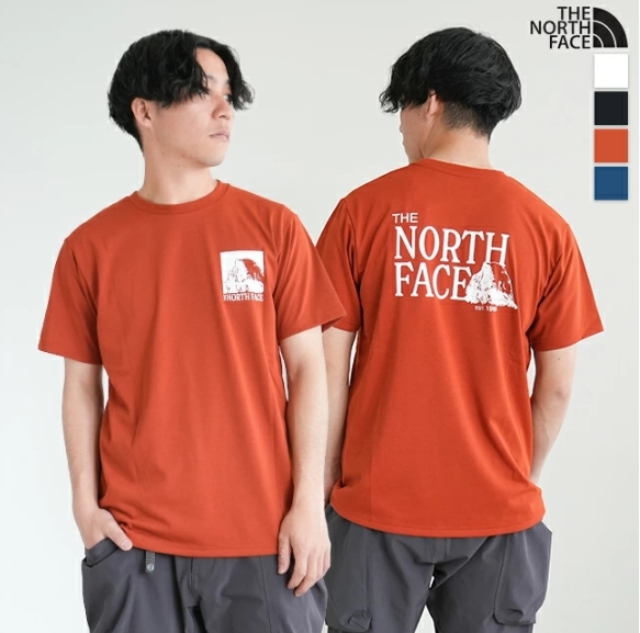日本代購 THE NORTH FACE 北臉 背面印花 戶外露營 短袖 上衣 四色 JUN-