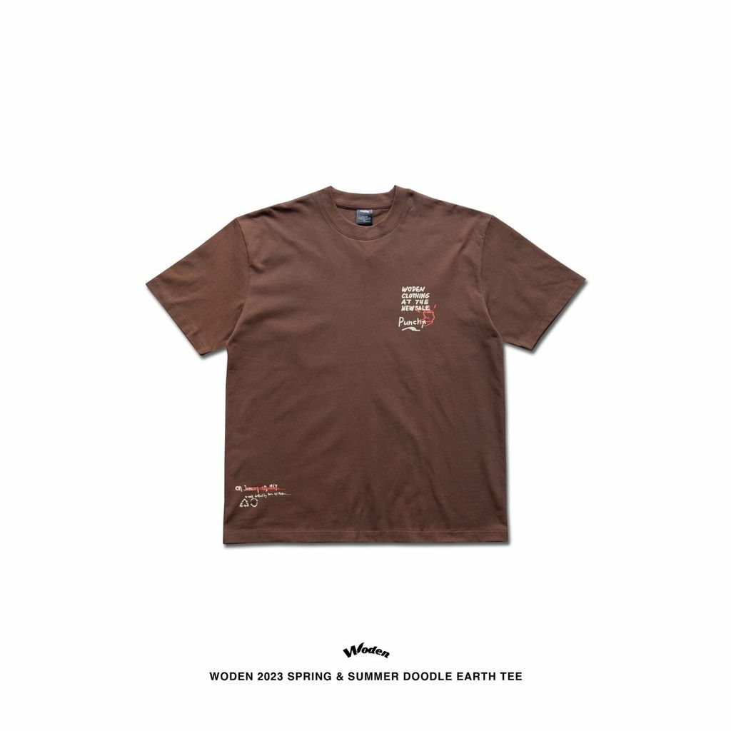 WODEN 2023 Spring & Summer Doodle Earth tee 咖啡