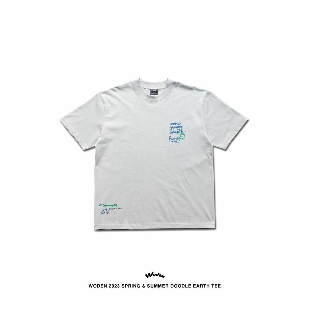 WODEN 2023 Spring & Summer Doodle Earth tee 灰色