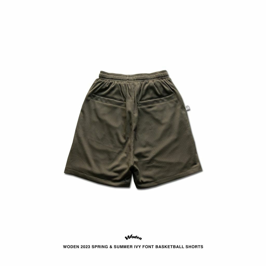 WODEN 2023 Spring & Summer IVY Font Basketball Shorts 綠色款