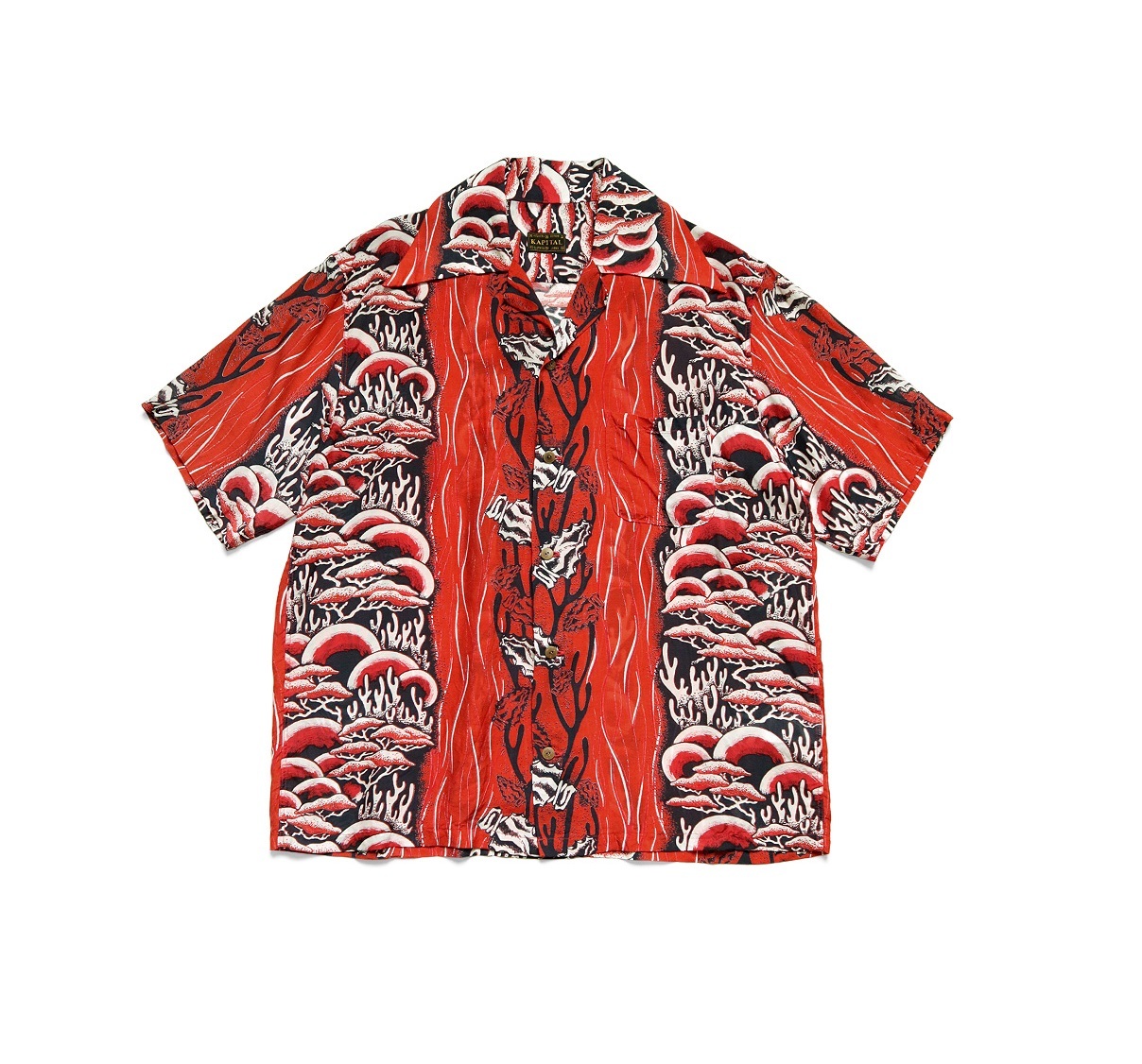 KAPITAL ARROWHEAD LANGUR COLLAR RANGLE COLLAR ALOHA SHIRT S/S - PRE ORDER ITEM (預訂中)