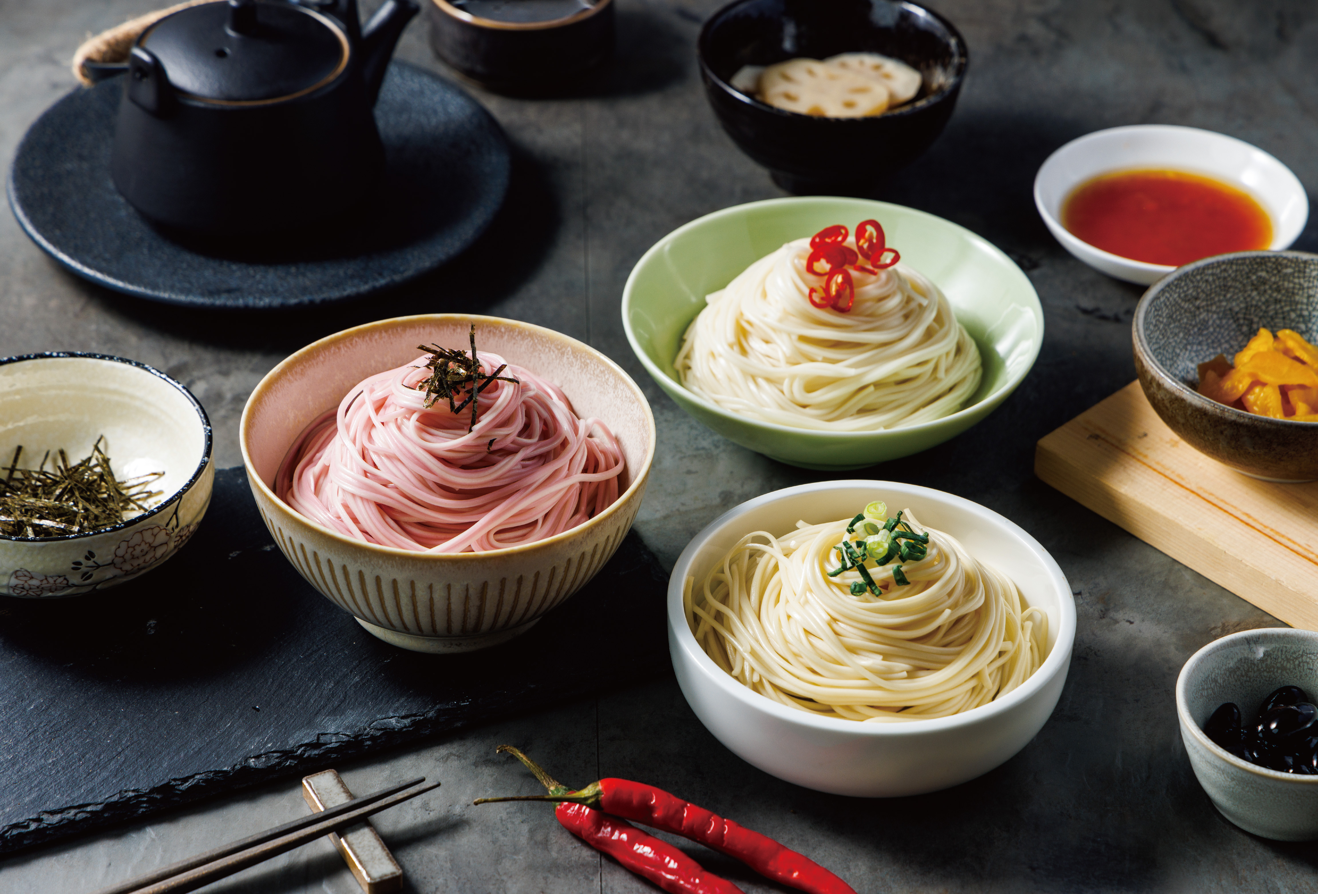 松園禮盒｜松園極品手延麵-經典組合(櫻禮盒、柚禮盒、辛禮盒)