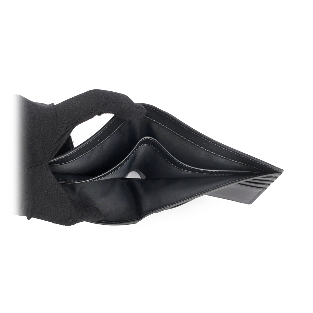 【BURBERRY】經典格紋帆布對開8卡短夾(炭灰色) 8070273