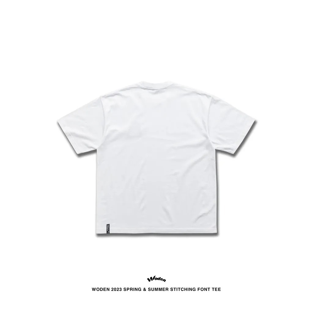 WODEN 2023 Spring & Summer Stitching Font tee