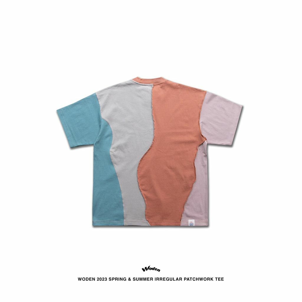 WODEN 2023 Spring & Summer Irregular Patchwork Tee