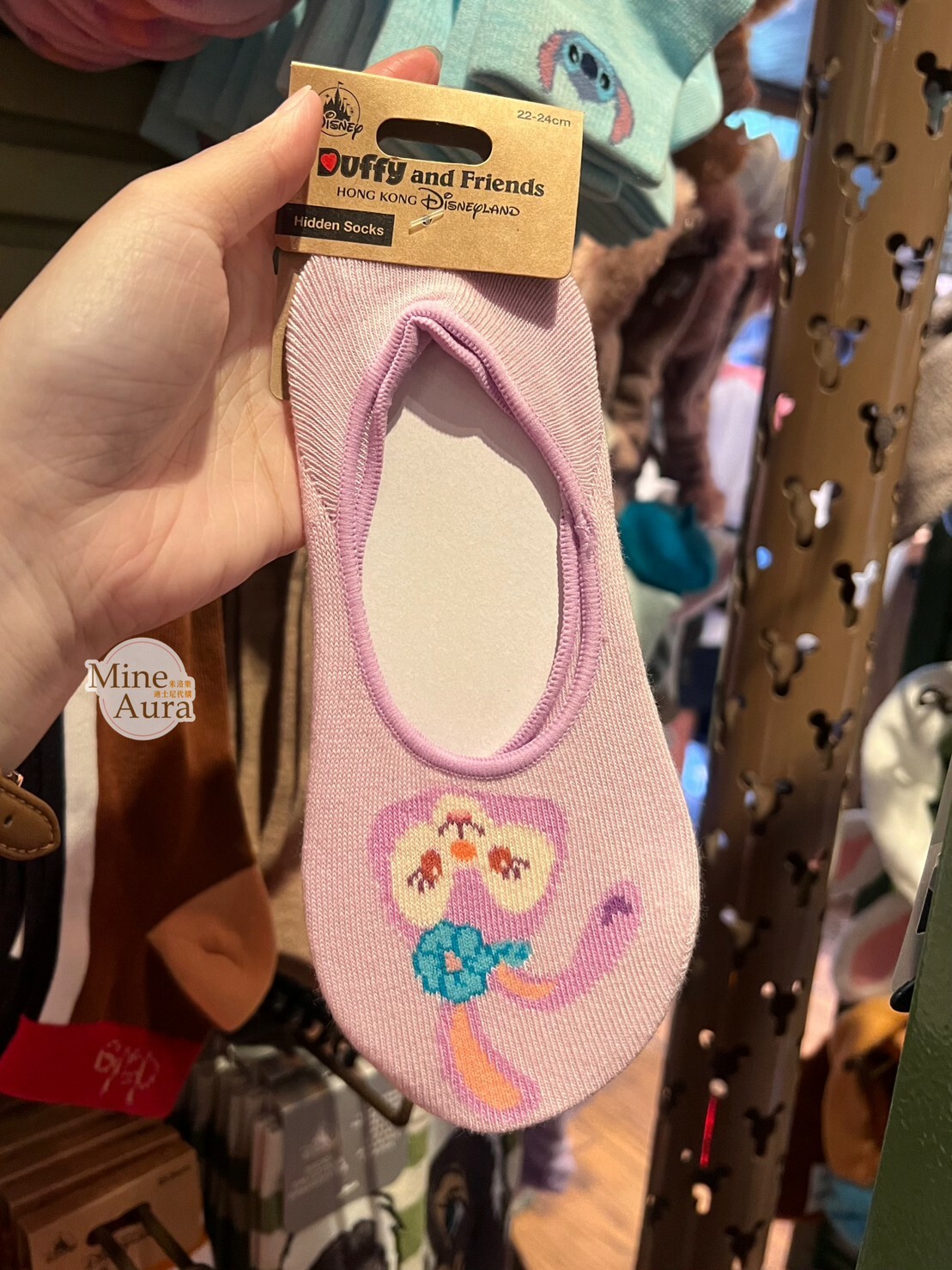 史黛拉露 星黛露 StellaLou 大頭logo 圖案 襪子 船型襪 -香港迪士尼樂園